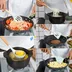 ست12 تیکه  کفگیر وملاقه سییلیکونی دسته چوبی